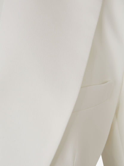 Outlet online Balmain Mujer Blazer Liso Viscosa color Blanco sku 741-002078 01 - Foto 5