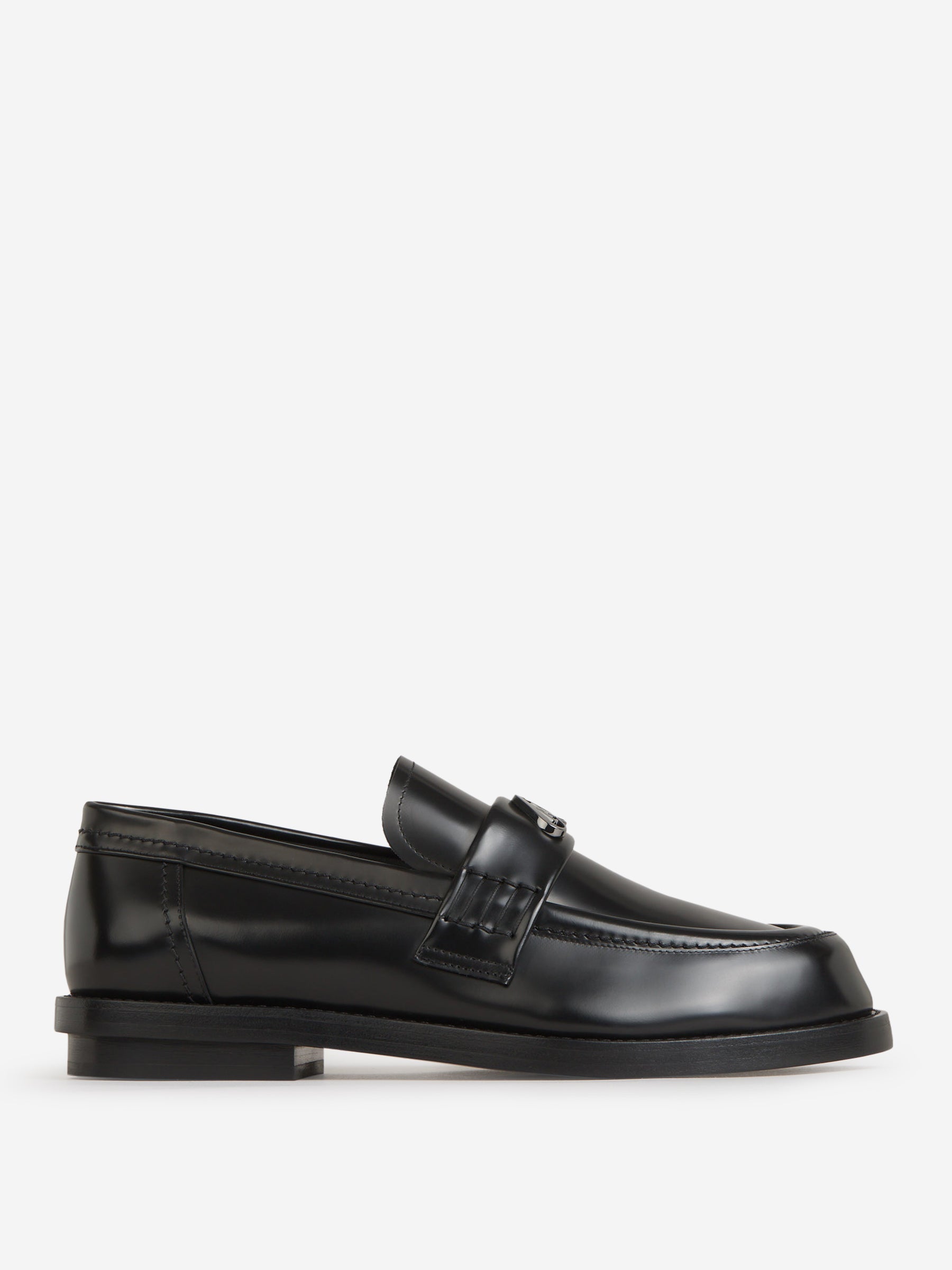Outlet online McQueen Hombre Mocasines Piel Logo color Negro sku 611-004367 01 - Foto 1