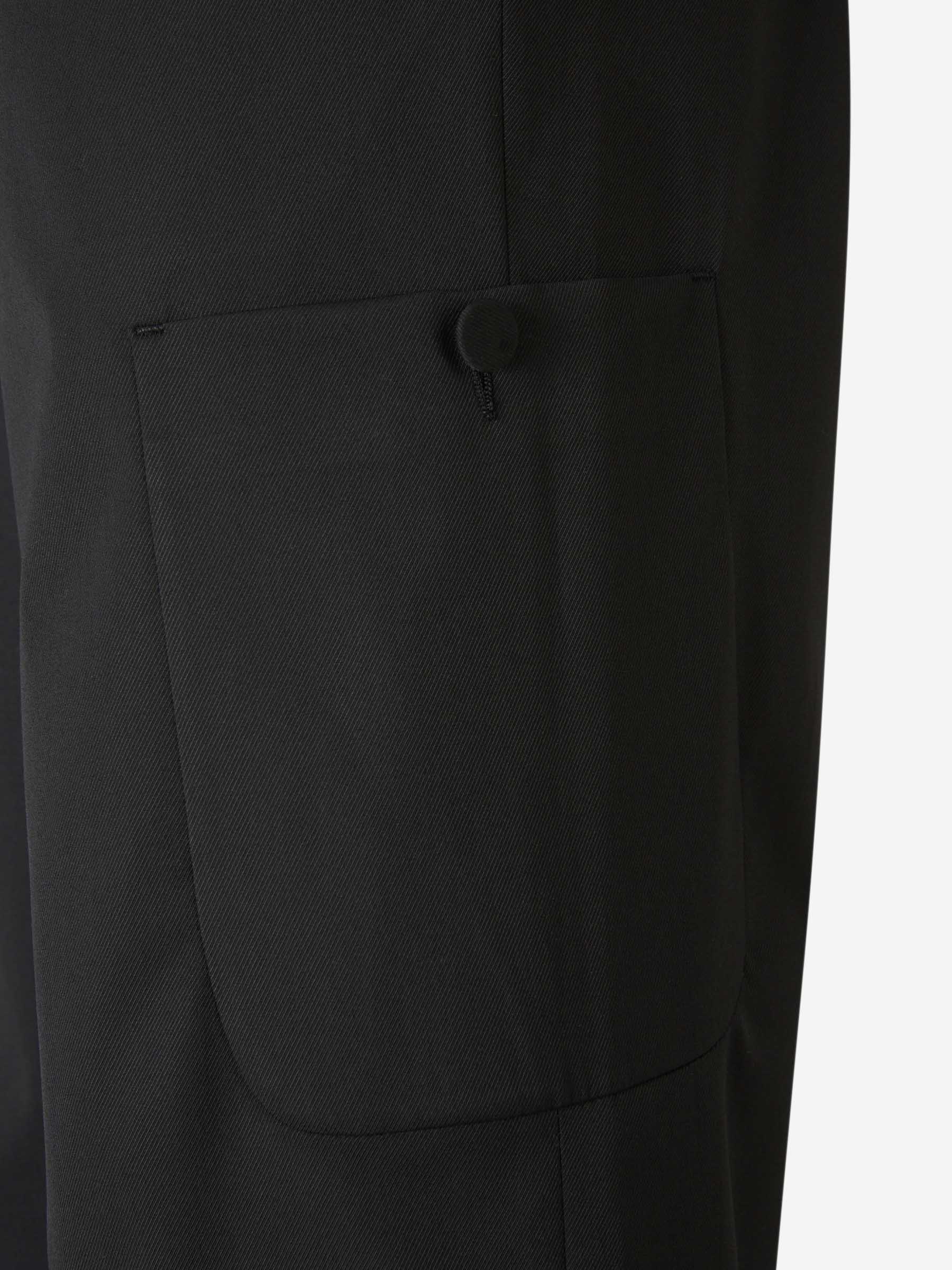 Outlet online Palm Angels Hombre Pantalones Cargo Wide Leg color Negro sku 521-002992 01 - Foto 5