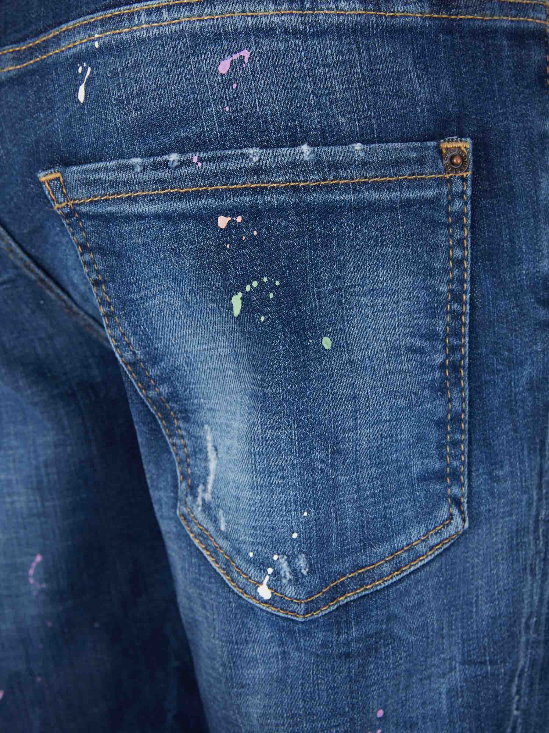 Outlet online Dsquared2 Hombre Jeans Slim Fit color Azul Denim sku 522-002615 01 - Foto 4