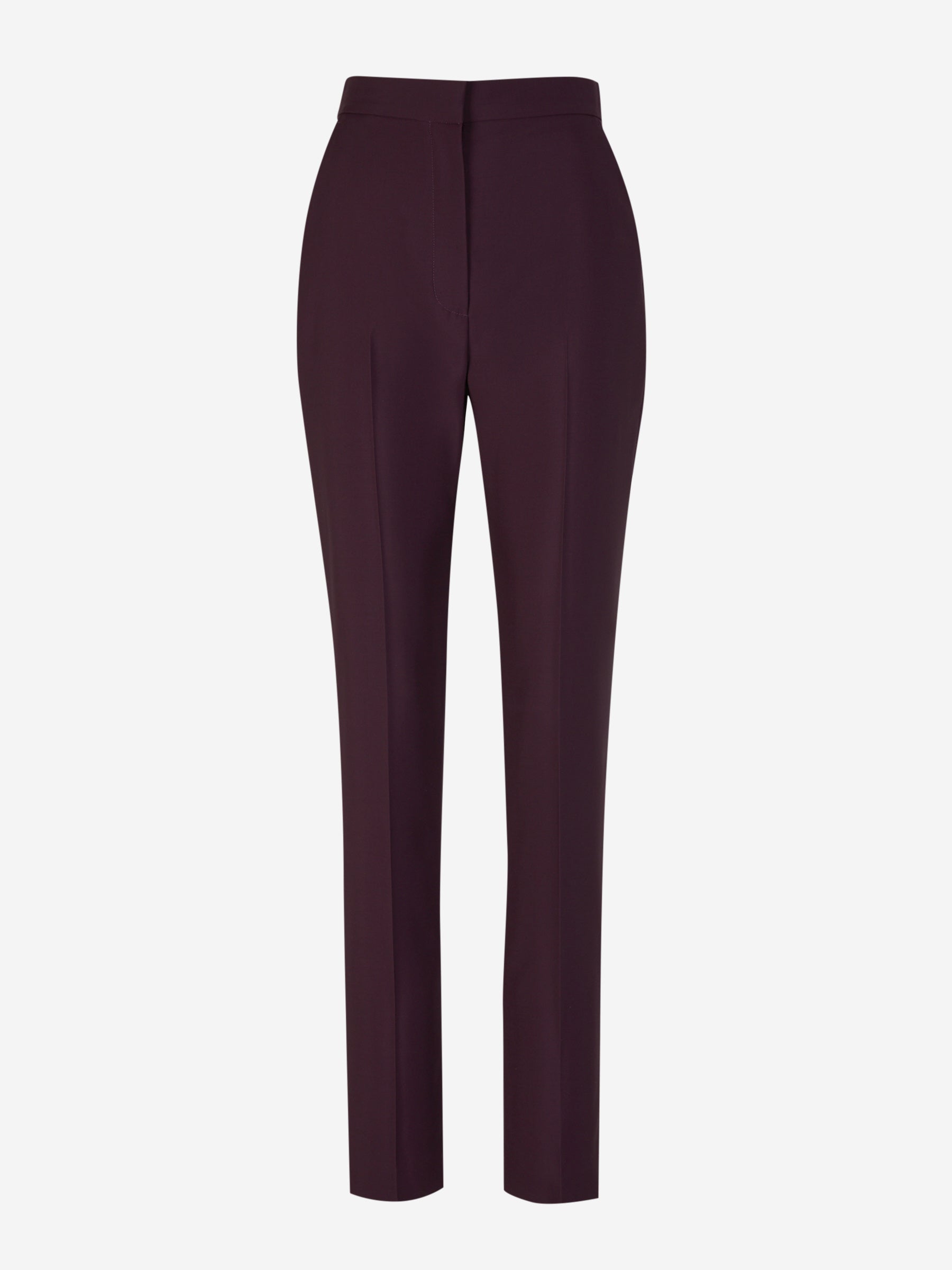 Outlet online McQueen Mujer Pantalones Formales Lana color Púrpura sku 761-003472 01 - Foto 1