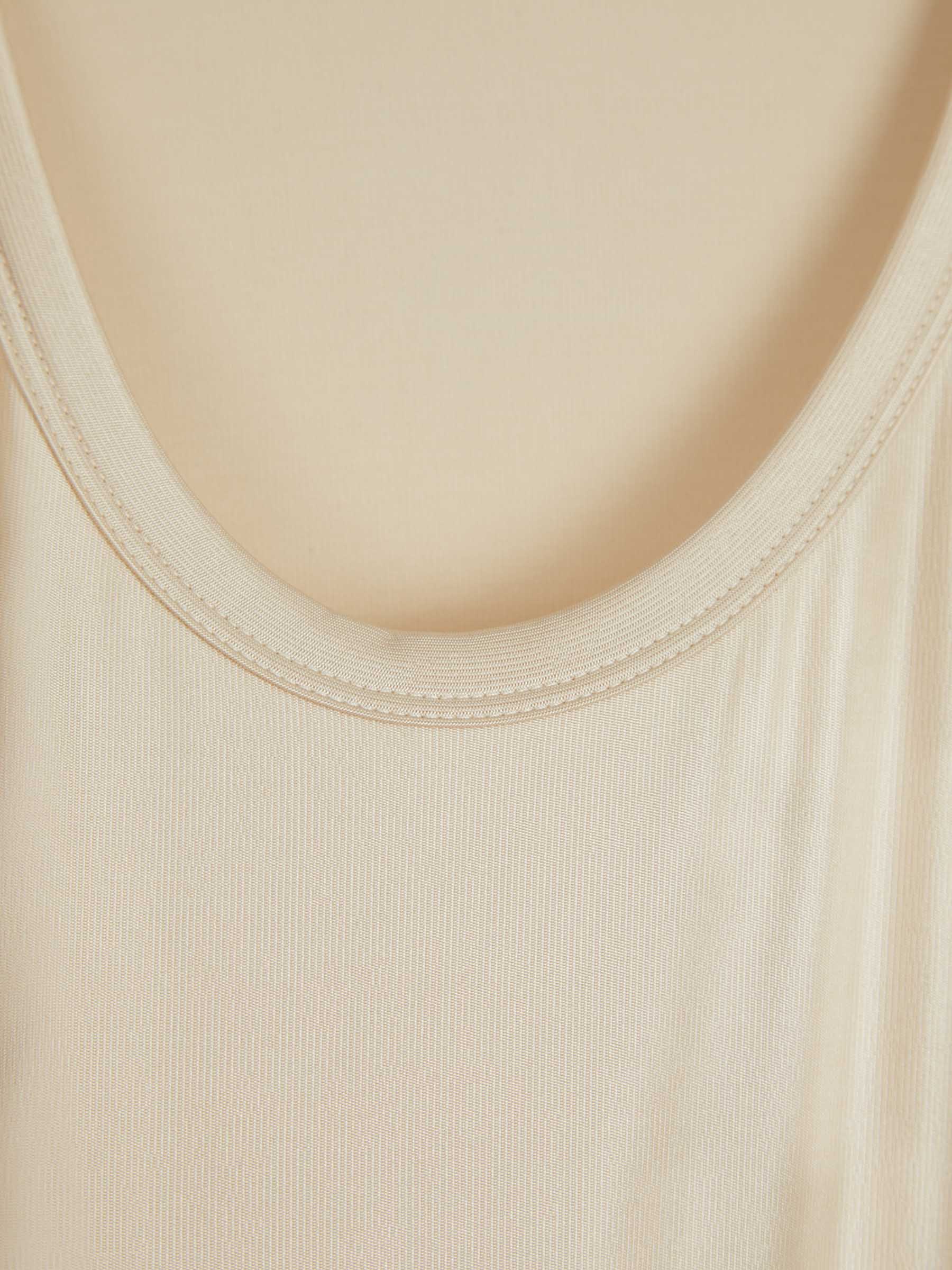 Outlet online Rabanne Mujer Vestido Midi Drapeado color Crema sku 721-000288 01 - Foto 4