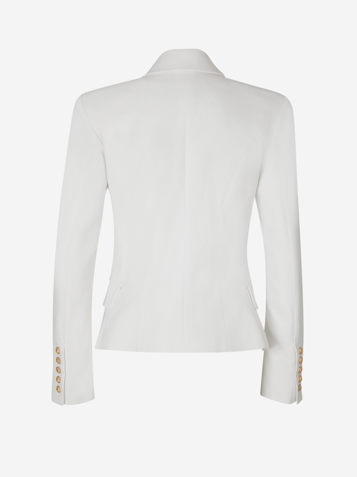 Outlet online Balmain Mujer Blazer Grain De Poudre color Blanco sku 741-002193 01 - Foto 2