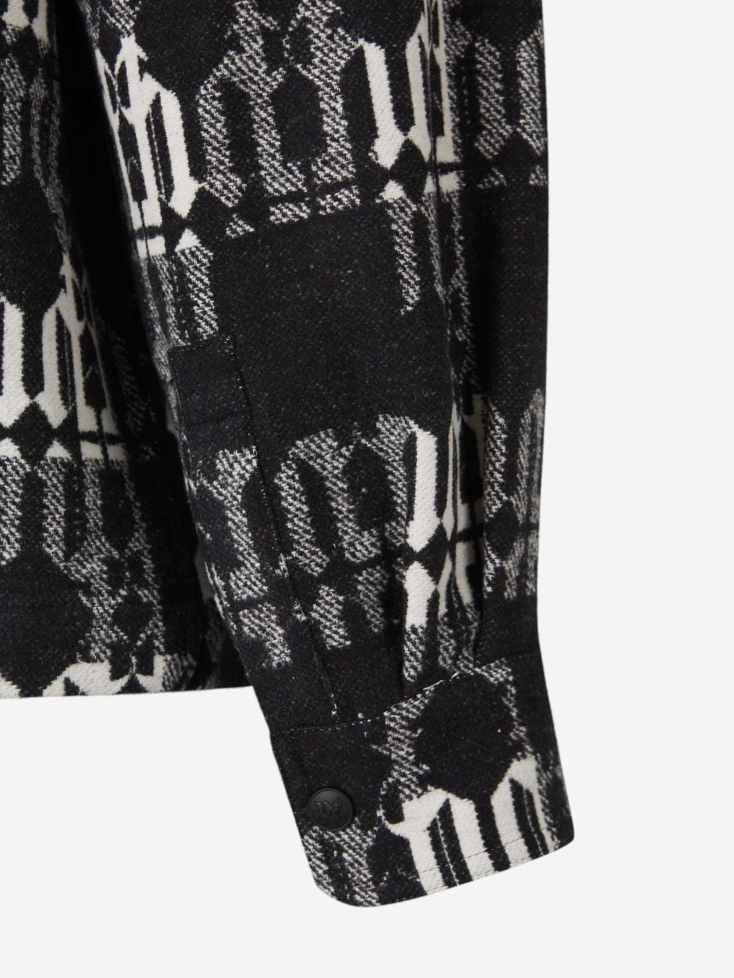 Outlet online Palm Angels Hombre Cazadora Monograma Jacquard color Negro sku 512-002303 01 - Foto 5