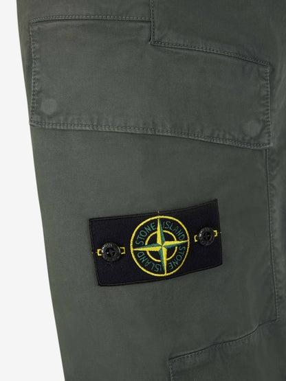 Outlet online Stone Island Hombre Pantalones Algodón Logo color Verde Oscuro sku 521-003028 02 - Foto 5