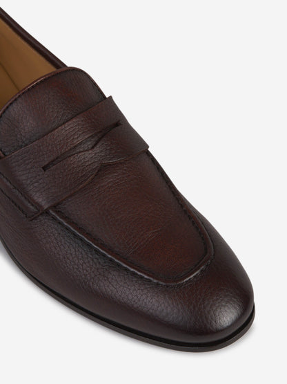 Outlet online Henderson Baracco Hombre Mocasines Piel Granulada color Marrón Oscuro sku 611-004396 01 - Foto 5
