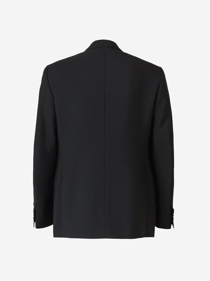 Outlet online Isaia Hombre Traje de Lana Mohair color Negro sku 312-002560 02 - Foto 4