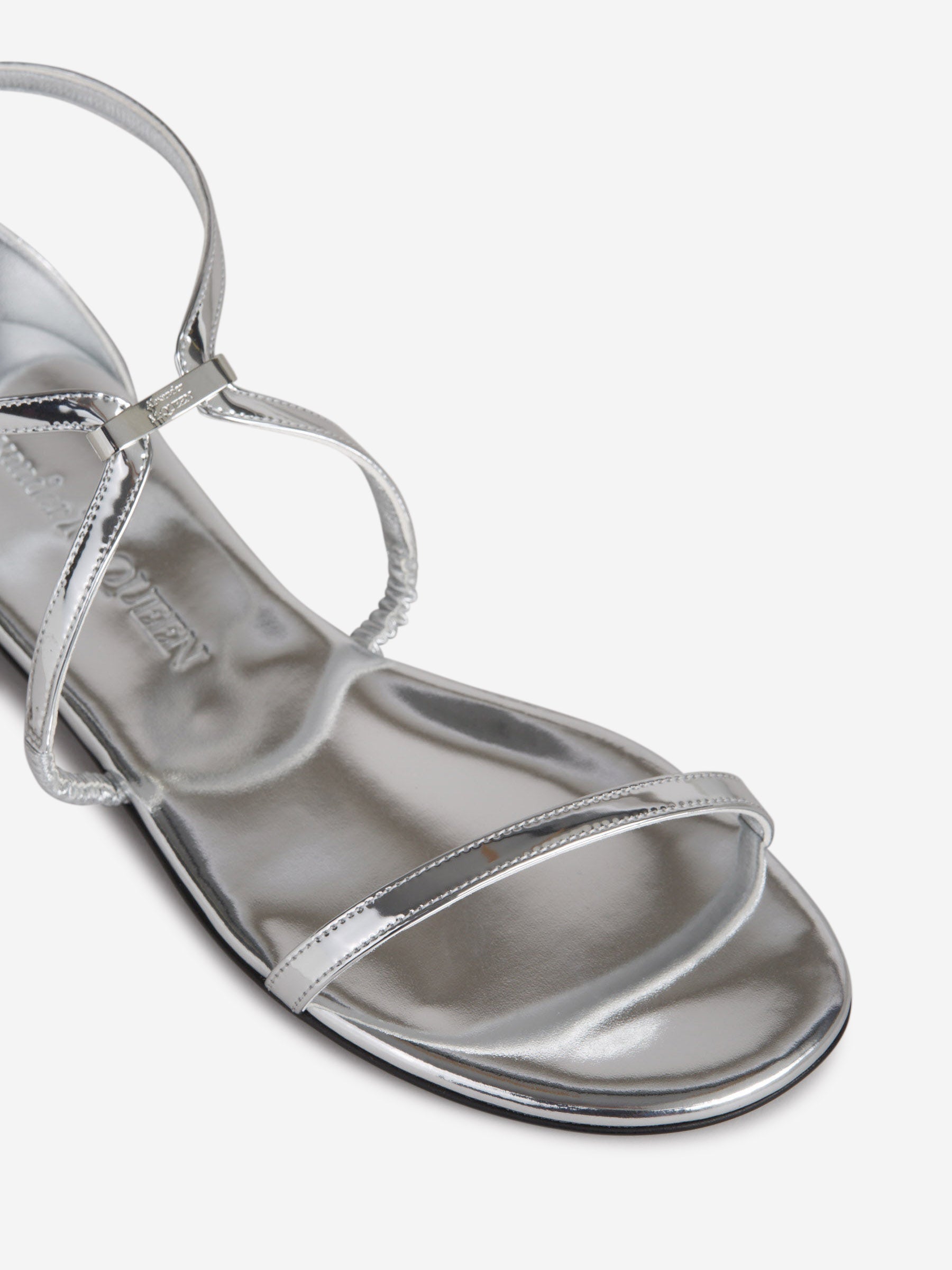 Outlet online McQueen Mujer Sandalias Tiras Silver color Plateado sku 800-005288 01 - Foto 5