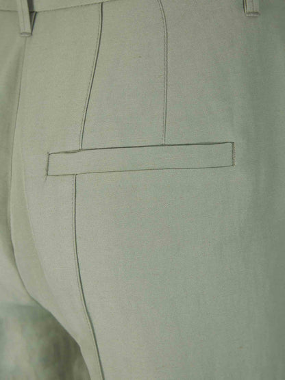 Outlet online Dorothee Schumacher Mujer Pantalones Formales Lino color Verde Menta sku 761-003499 01 - Foto 6