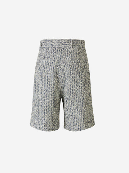 Outlet online Amiri Hombre Bermudas Tweed Boucle color Azul sku 523-000949 01 - Foto 4