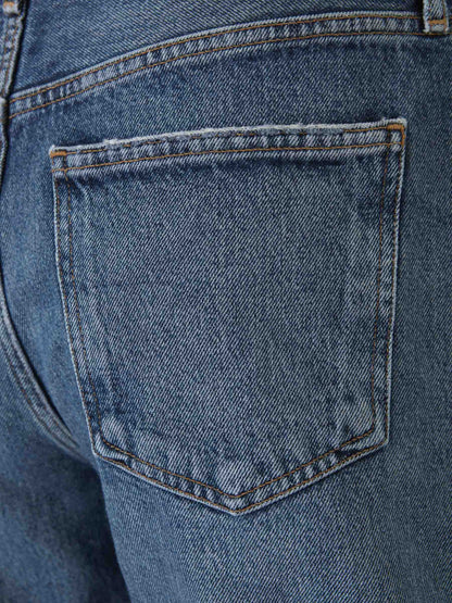 Outlet online Agolde Mujer Shorts Dame Denim color Azul Denim Oscuro sku 762-000480 01 - Foto 5