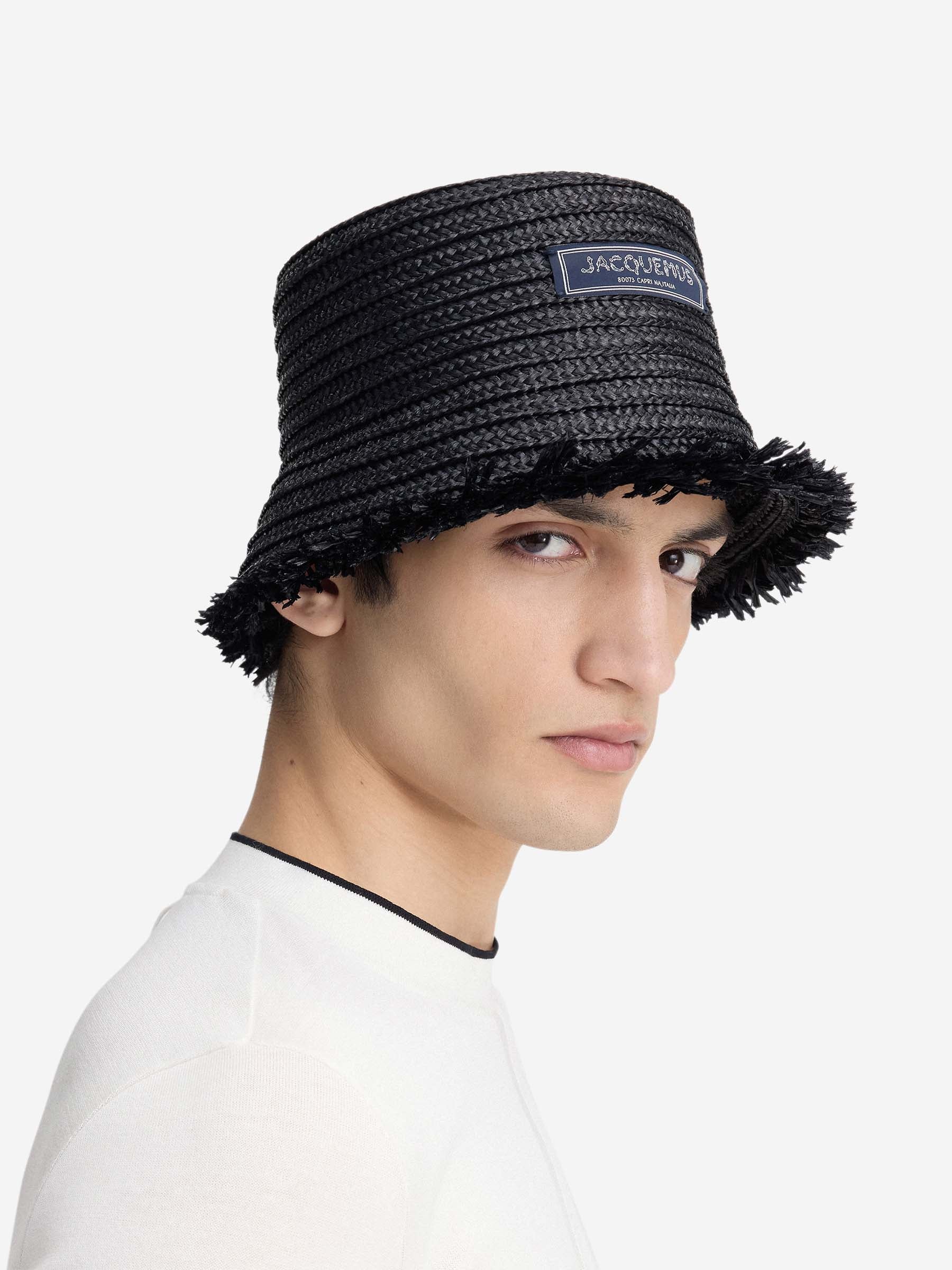 Outlet online Jacquemus Hombre Sombrero Pescador El Bob Bacino color Negro sku 695-001610 02 - Foto 2