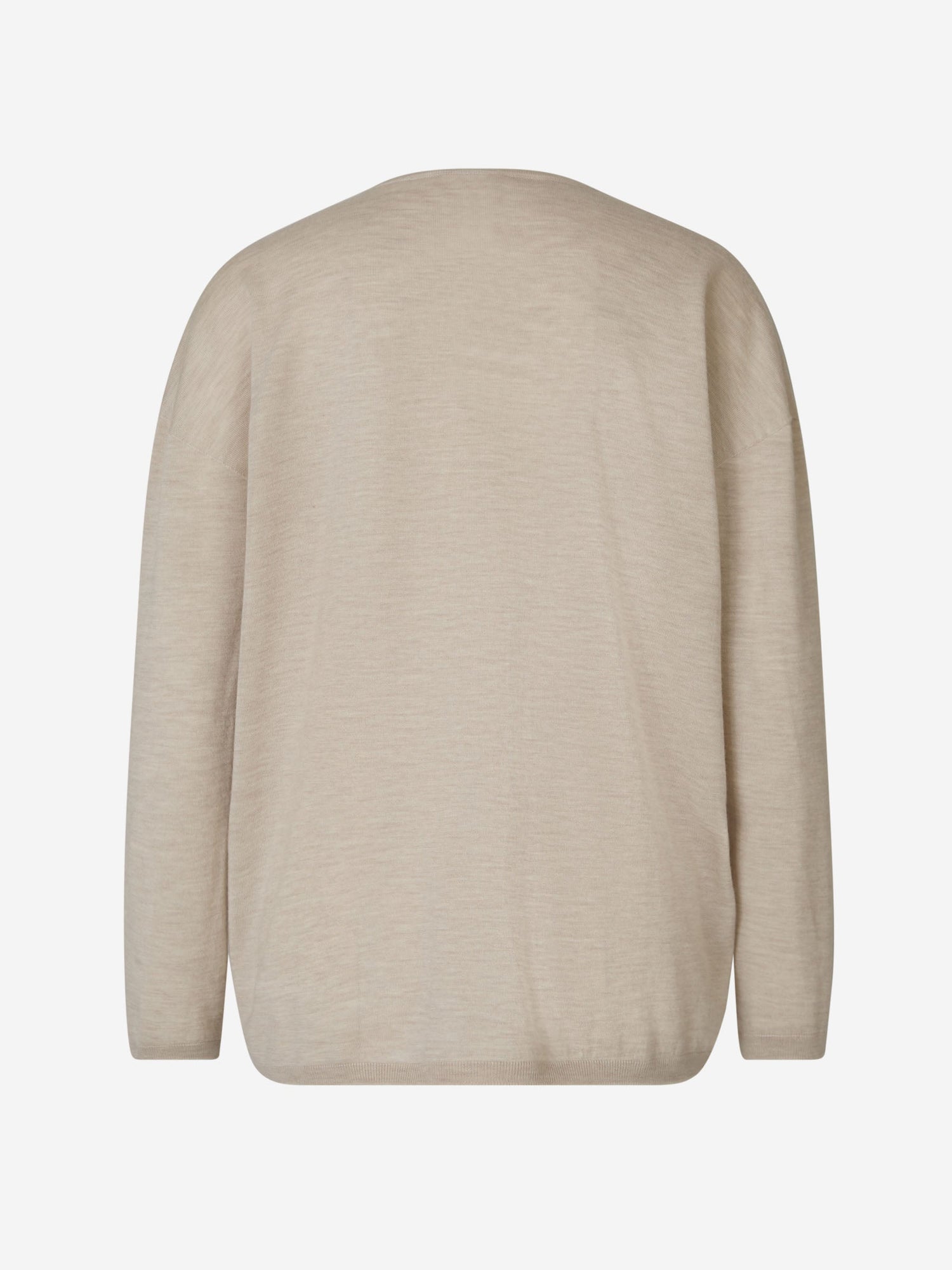 Outlet online Max Mara Mujer Jersey Cuello V Cachemir color Beis sku 711-003134 01 - Foto 2
