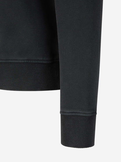 Outlet online Balmain Hombre Sudadera Sin Capucha Logo Algodón color Gris Antracita sku 545-001570 02 - Foto 4