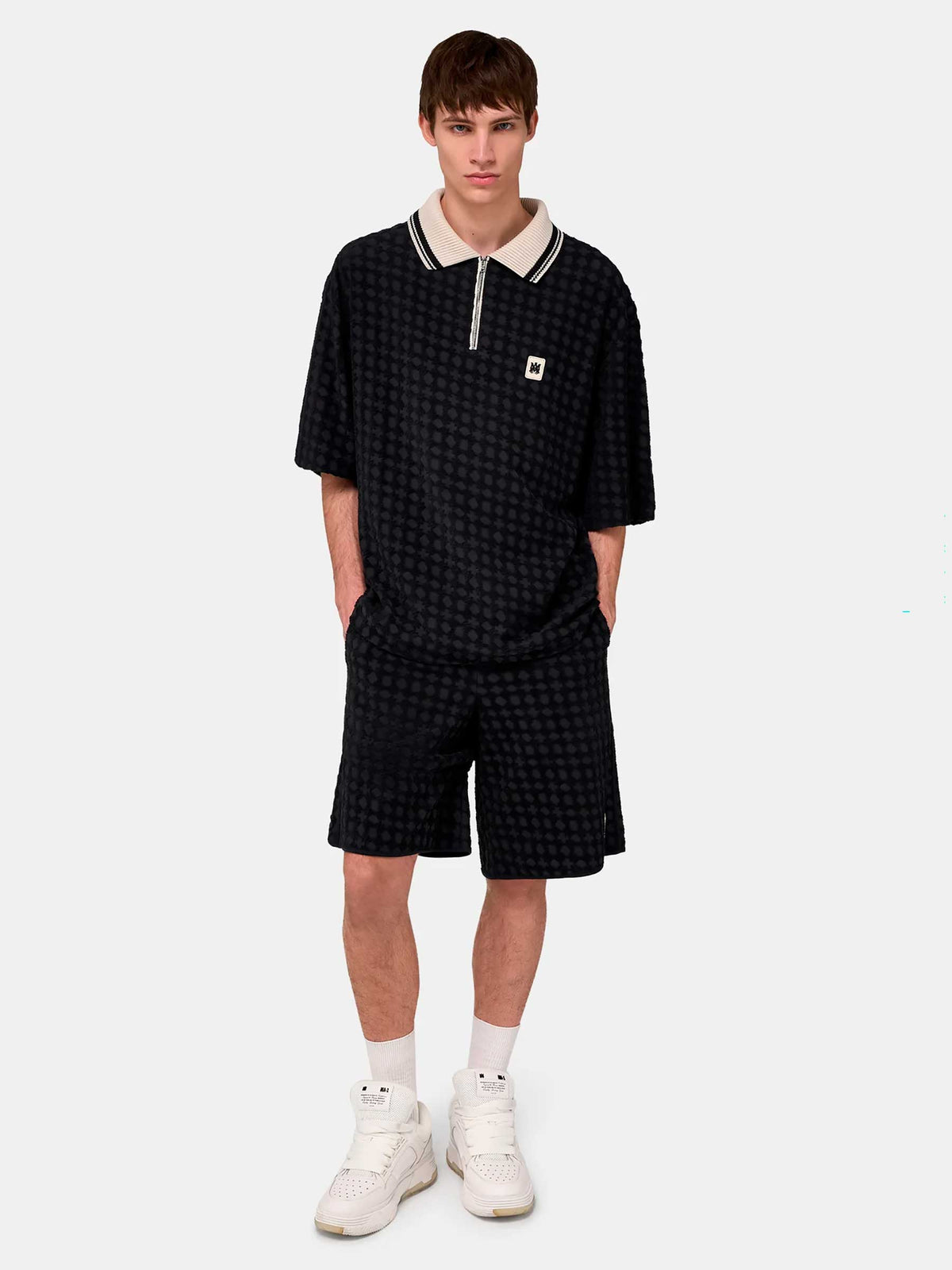 Outlet online Amiri Hombre Bermudas Hollywood color Negro sku 523-001265 01 - Foto 2