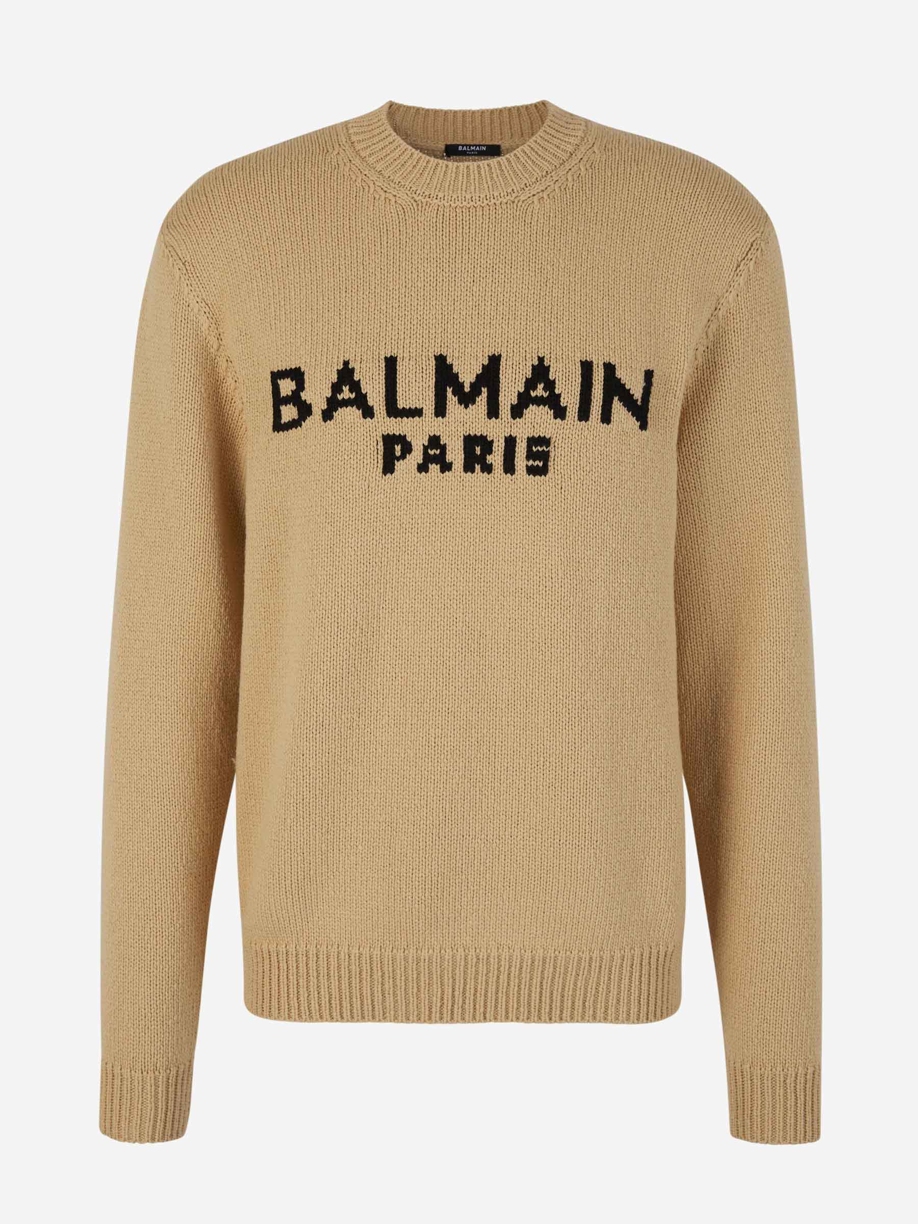 Outlet online Balmain Hombre Jersey Punto Lana color Marrón sku 542-002321 01 - Foto 1