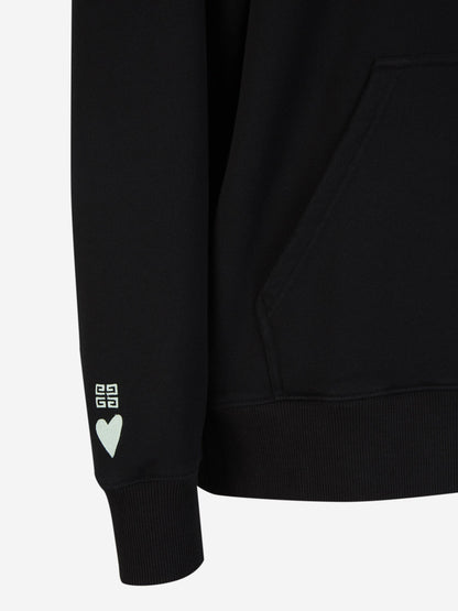 Outlet online Givenchy Hombre Sudadera Estampada Capucha color Negro sku 545-001476 01 - Foto 4