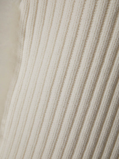 Outlet online Fabiana Filippi Mujer Chaleco Pelo Cachemira color Crema sku 775-000164 01 - Foto 5