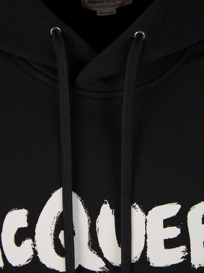 Outlet online McQueen Hombre Sudadera Capucha Estampada color Negro sku 545-001530 01 - Foto 3