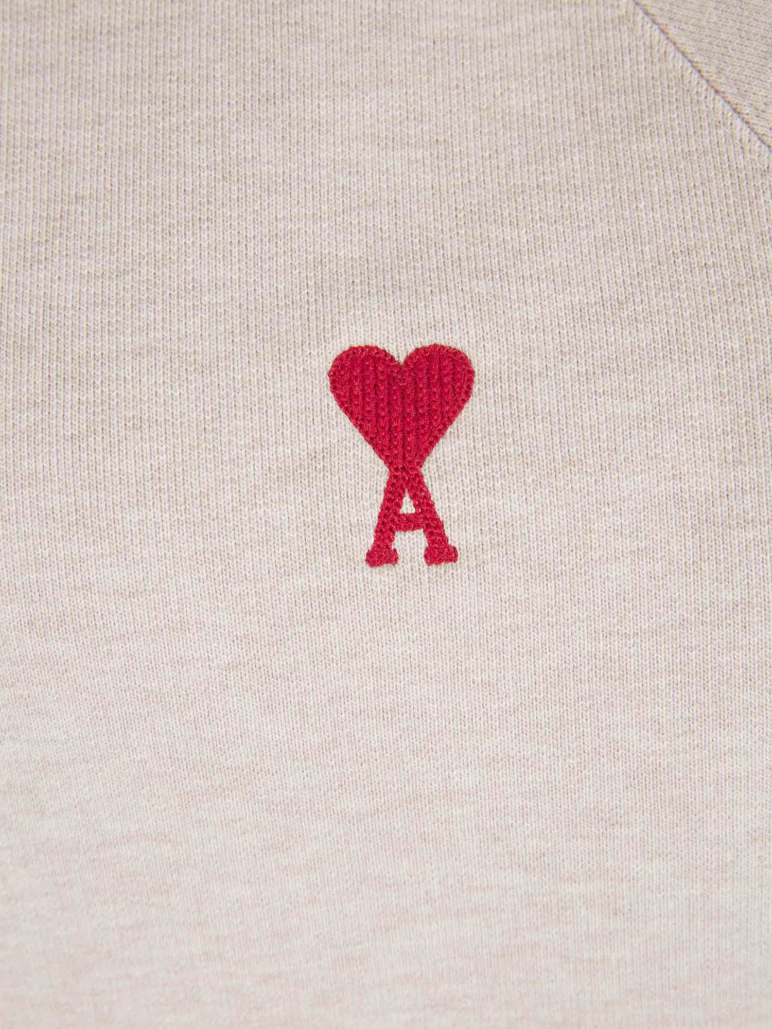 Outlet online Ami Paris Mujer Sudadera Logo Algodón color Beis sku 715-000123 01 - Foto 4