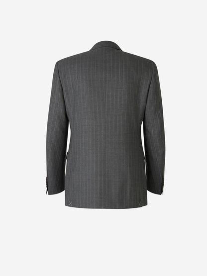 Outlet online Canali Hombre Traje Raya Diplomática color Gris Antracita sku 312-002806 01 - Foto 2