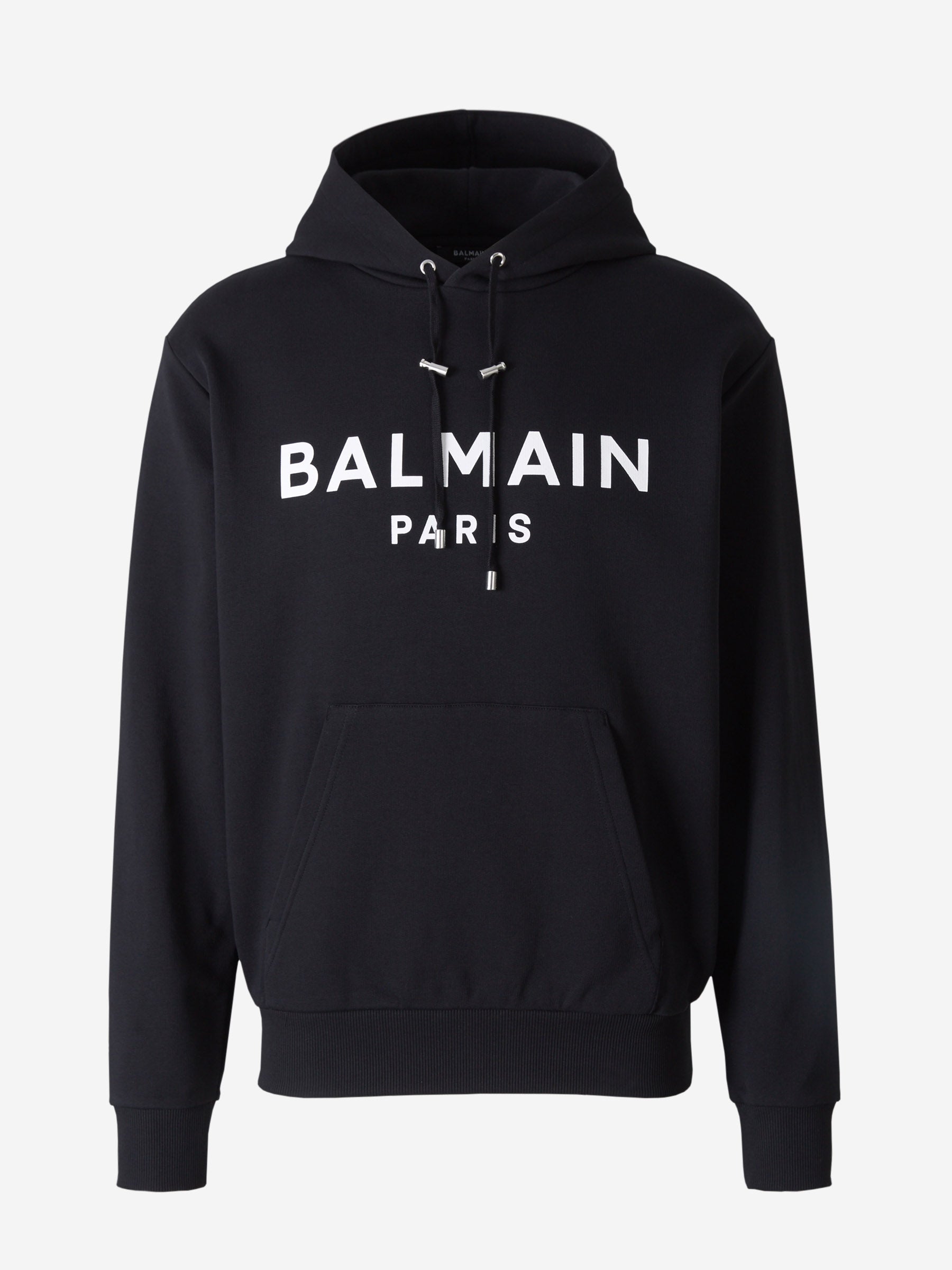 Outlet online Balmain Hombre Sudadera Logo Capucha color Negro sku 545-001346 01 - Foto 1