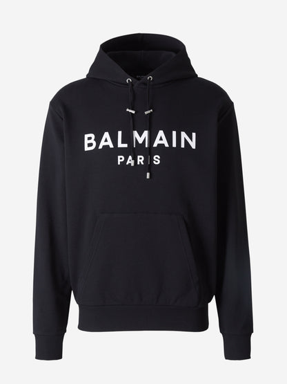 Outlet online Balmain Hombre Sudadera Logo Capucha color Negro sku 545-001346 01 - Foto 1