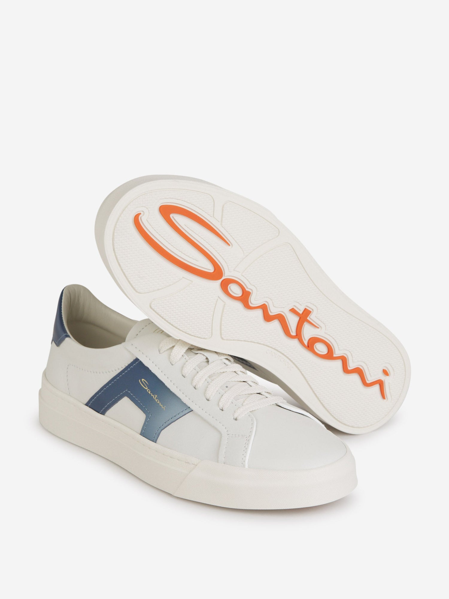 Outlet online Santoni Hombre Sneakers Double Buckle color Blanco sku 616-002730 01 - Foto 4