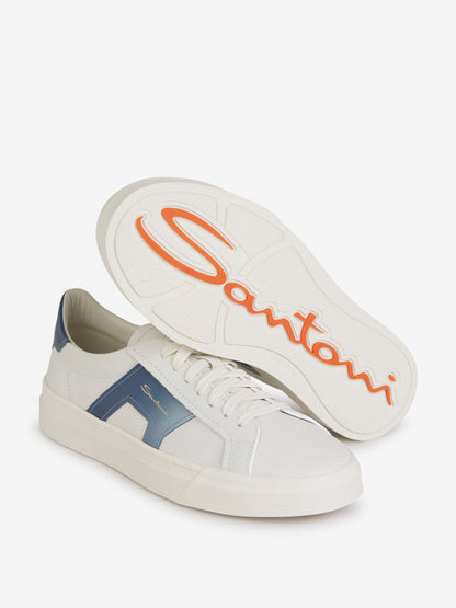 Outlet online Santoni Hombre Sneakers Double Buckle color Blanco sku 616-002730 01 - Foto 4