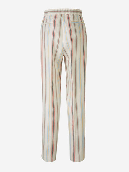 Outlet online Etro Hombre Pantalones Motivo Rayas Lino color Multicolor sku 521-003007 01 - Foto 2