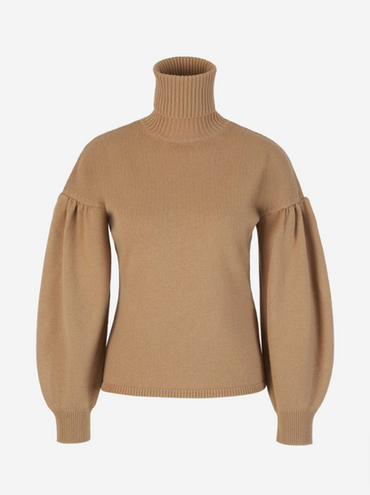 Outlet online Max Mara Mujer Jersey Lana Cashmere color Caramelo sku 711-003118 01 - Foto 1