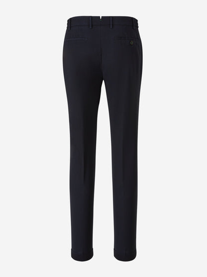 Outlet online Berwich Hombre Pantalones RetroLong Lana color Azul Marino sku 521-003037 01 - Foto 2