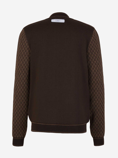 Outlet online Balmain Hombre Jersey Lana Monograma color Marrón sku 542-002244 00 - Foto 2