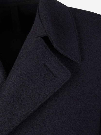Harris Wharf Abrigo Cruzado Lana color Negro sku 502-001539 02 - Foto 3