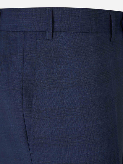 Outlet online Canali Hombre Traje Motivo Cuadros Lana color Azul Marino sku 312-002805 01 - Foto 8