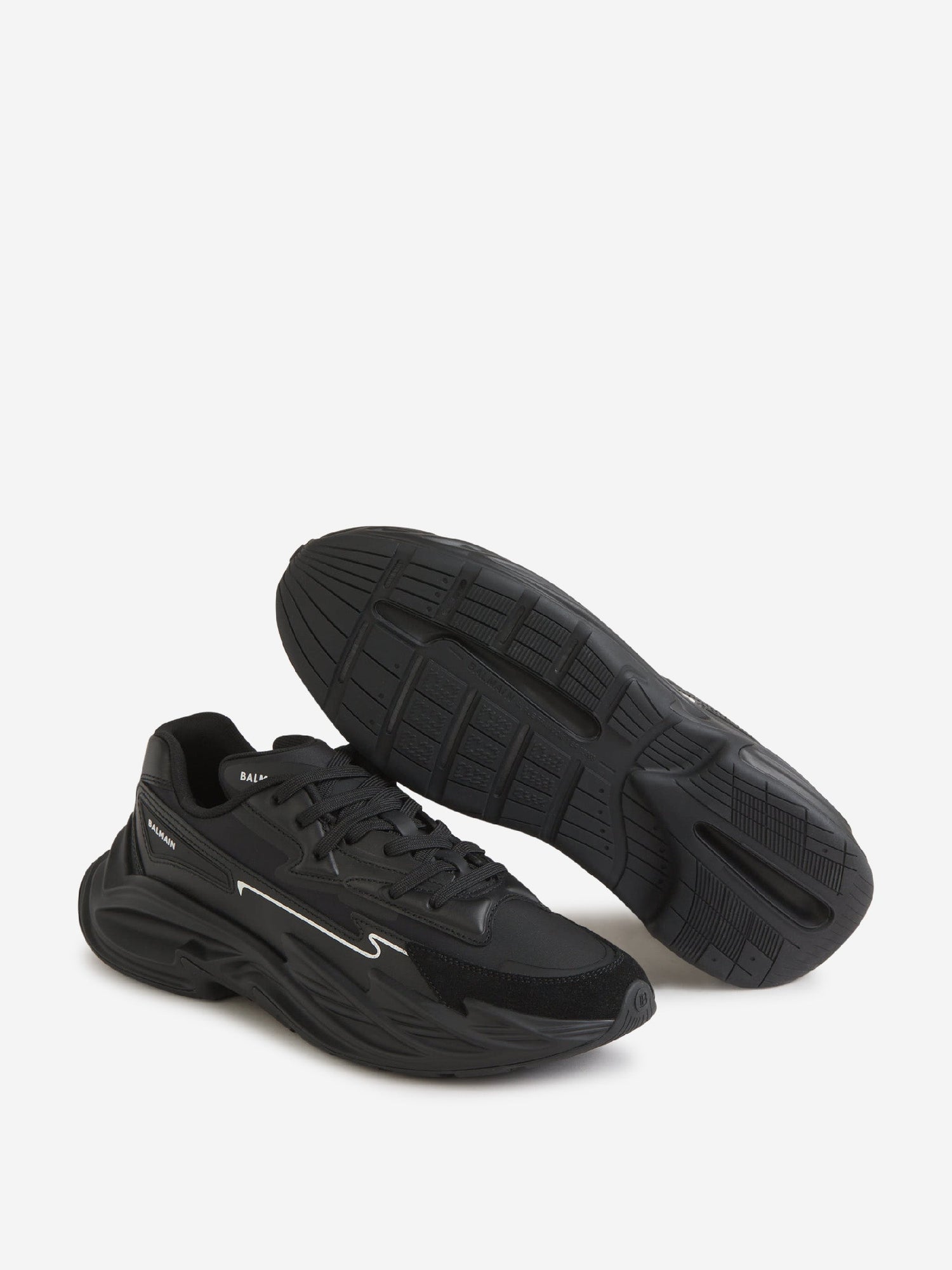 Outlet online Balmain Hombre Sneakers Run-Row Piel color Negro sku 616-002572 01 - Foto 4