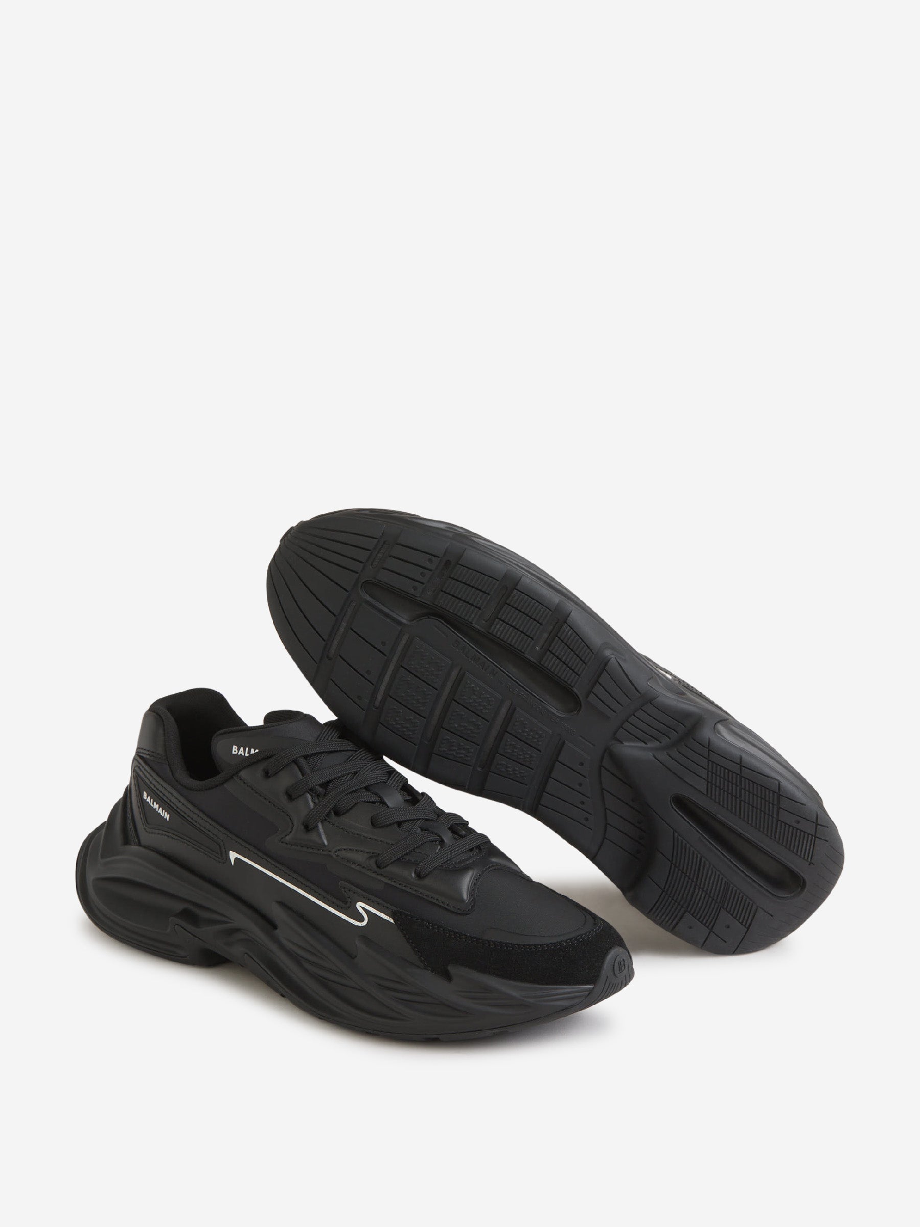 Outlet online Balmain Hombre Sneakers Run-Row Piel color Negro sku 616-002572 01 - Foto 4