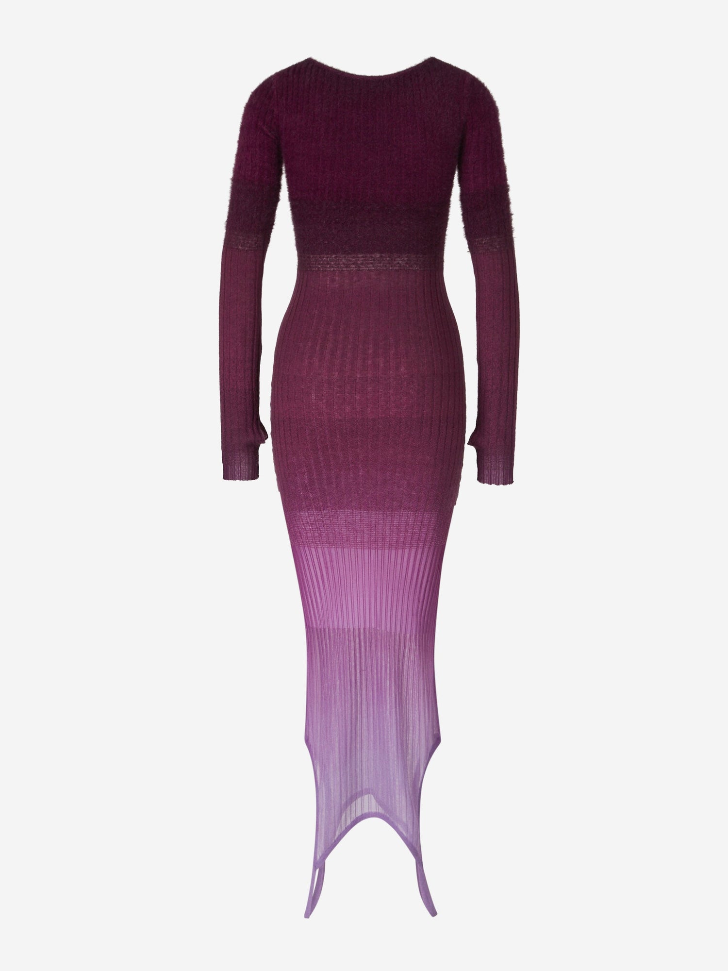 Outlet online The Attico Mujer Vestido Midi Degradè color Burdeos sku 721-000270 01 - Foto 3