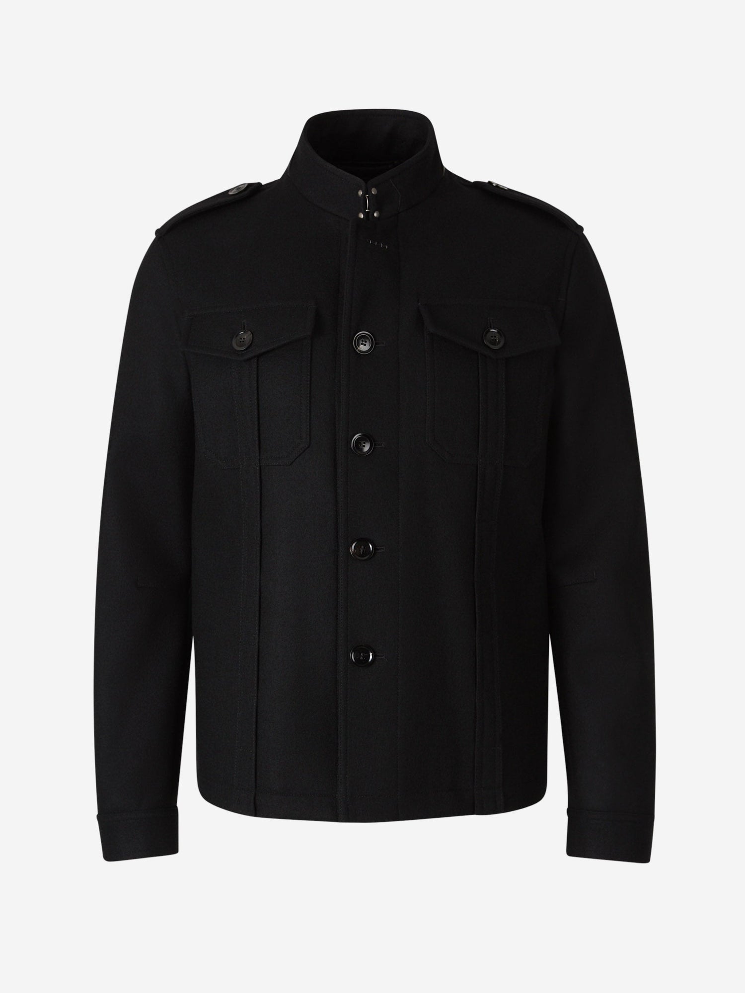 Outlet online Tom Ford Hombre Cazadora Camisera Lana color Negro sku 512-002412 00 - Foto 1