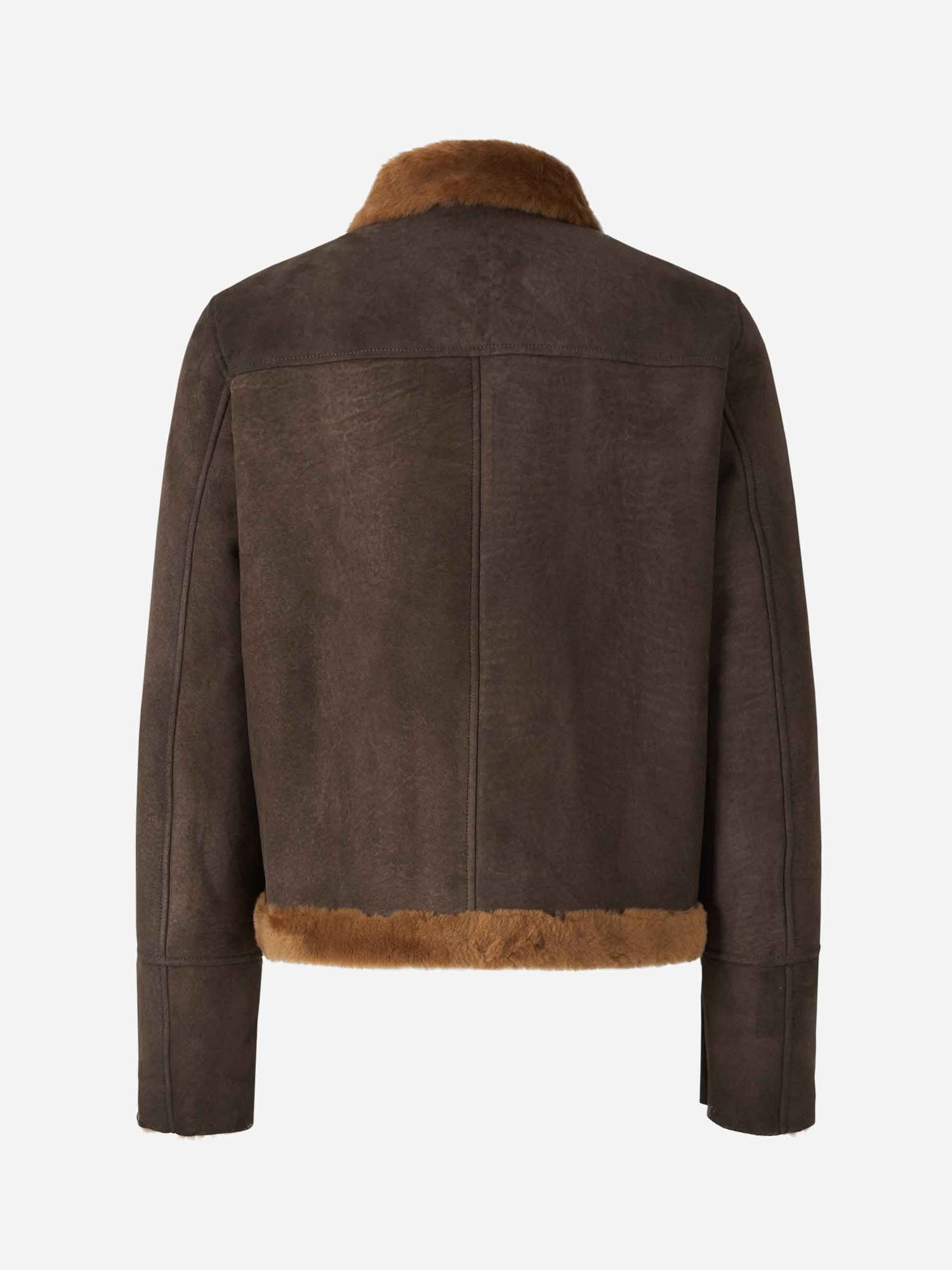 Outlet online Santa Eulalia Hombre Cazadora Piel Ante color Marron Oscuro sku 511-000623 01 - Foto 3