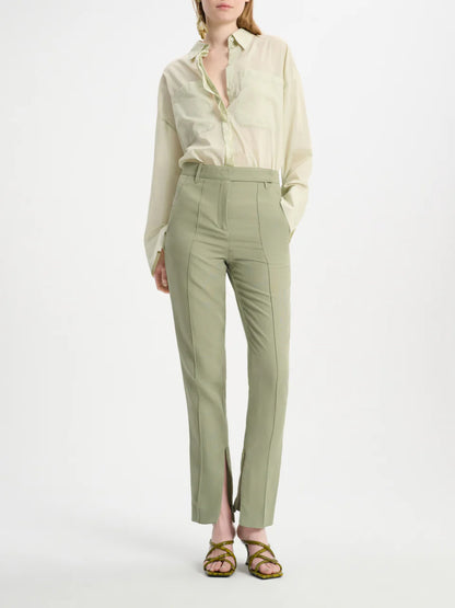 Outlet online Dorothee Schumacher Mujer Pantalones Formales Lino color Verde Menta sku 761-003499 01 - Foto 2