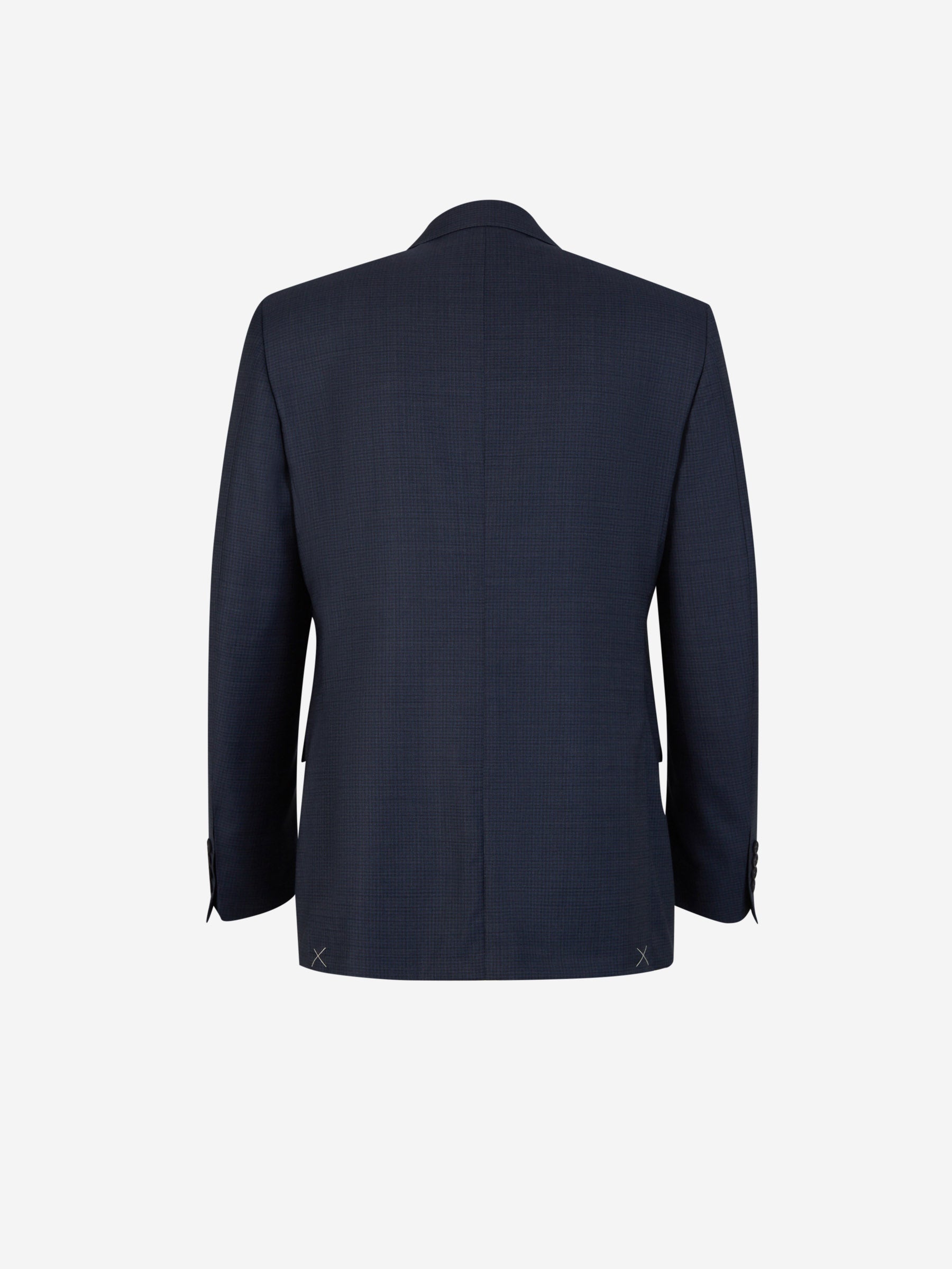 Outlet online Canali Hombre Traje Cuadros Lana color Azul Noche sku 312-002802 01 - Foto 2