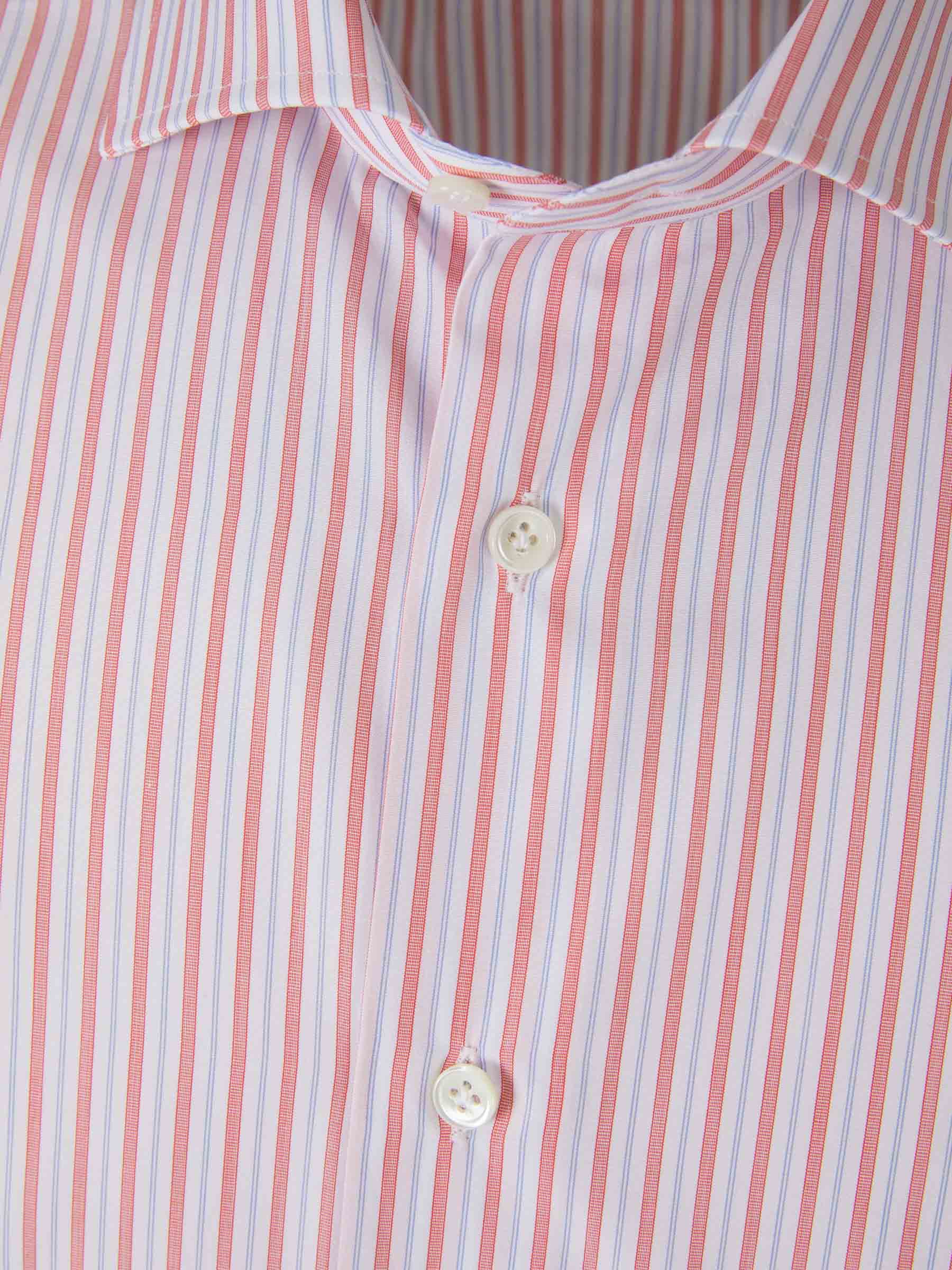Outlet online Santa Eulalia Hombre Camisa Motivo Rayas color Rojo sku 401-003061 02 - Foto 3