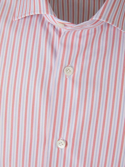Outlet online Santa Eulalia Hombre Camisa Motivo Rayas color Rojo sku 401-003061 02 - Foto 3