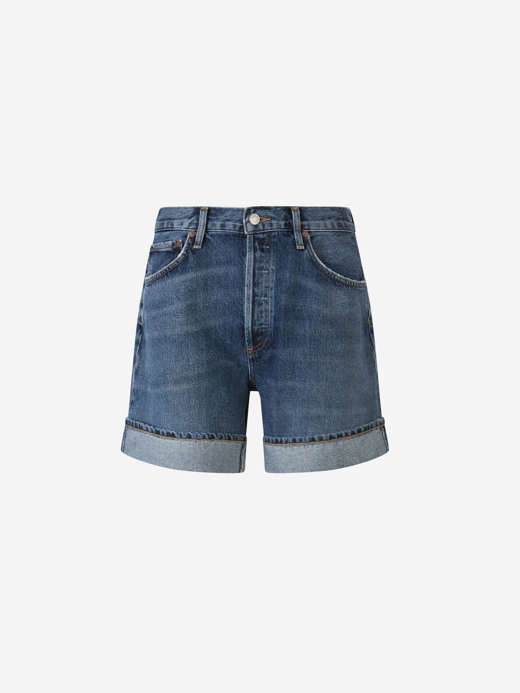 Outlet online Agolde Mujer Shorts Dame Denim color Azul Denim Oscuro sku 762-000480 01 - Foto 1