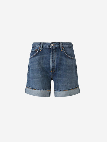 Outlet online Agolde Mujer Shorts Dame Denim color Azul Denim Oscuro sku 762-000480 01 - Foto 1