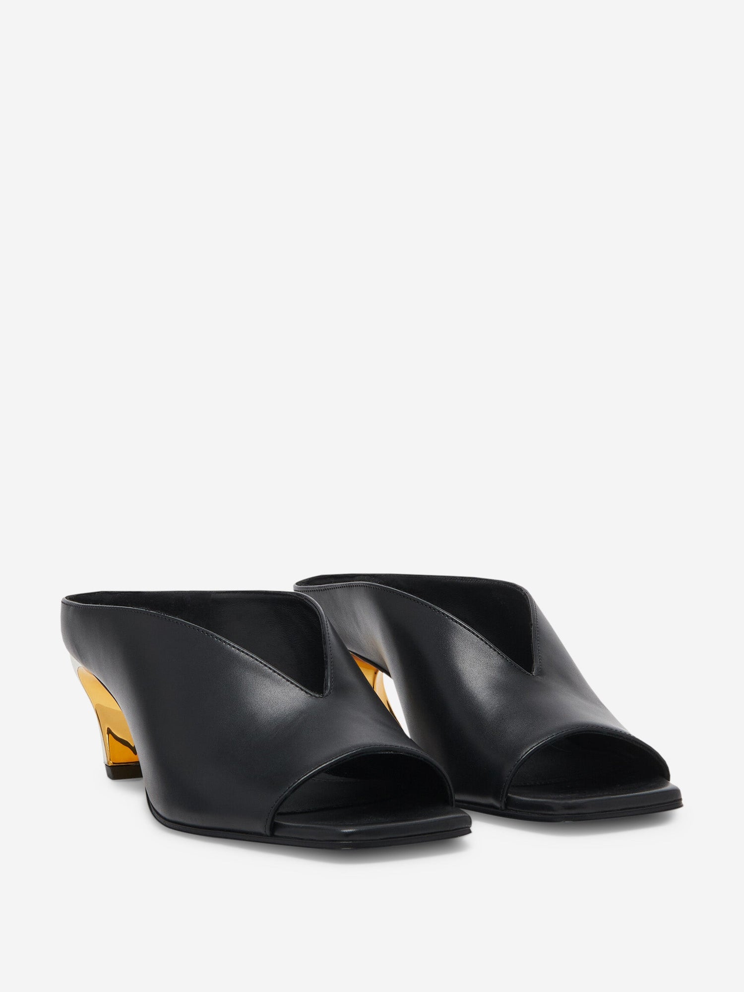 Outlet online McQueen Mujer Mules Armadillo Piel color Negro sku 800-005329 01 - Foto 2