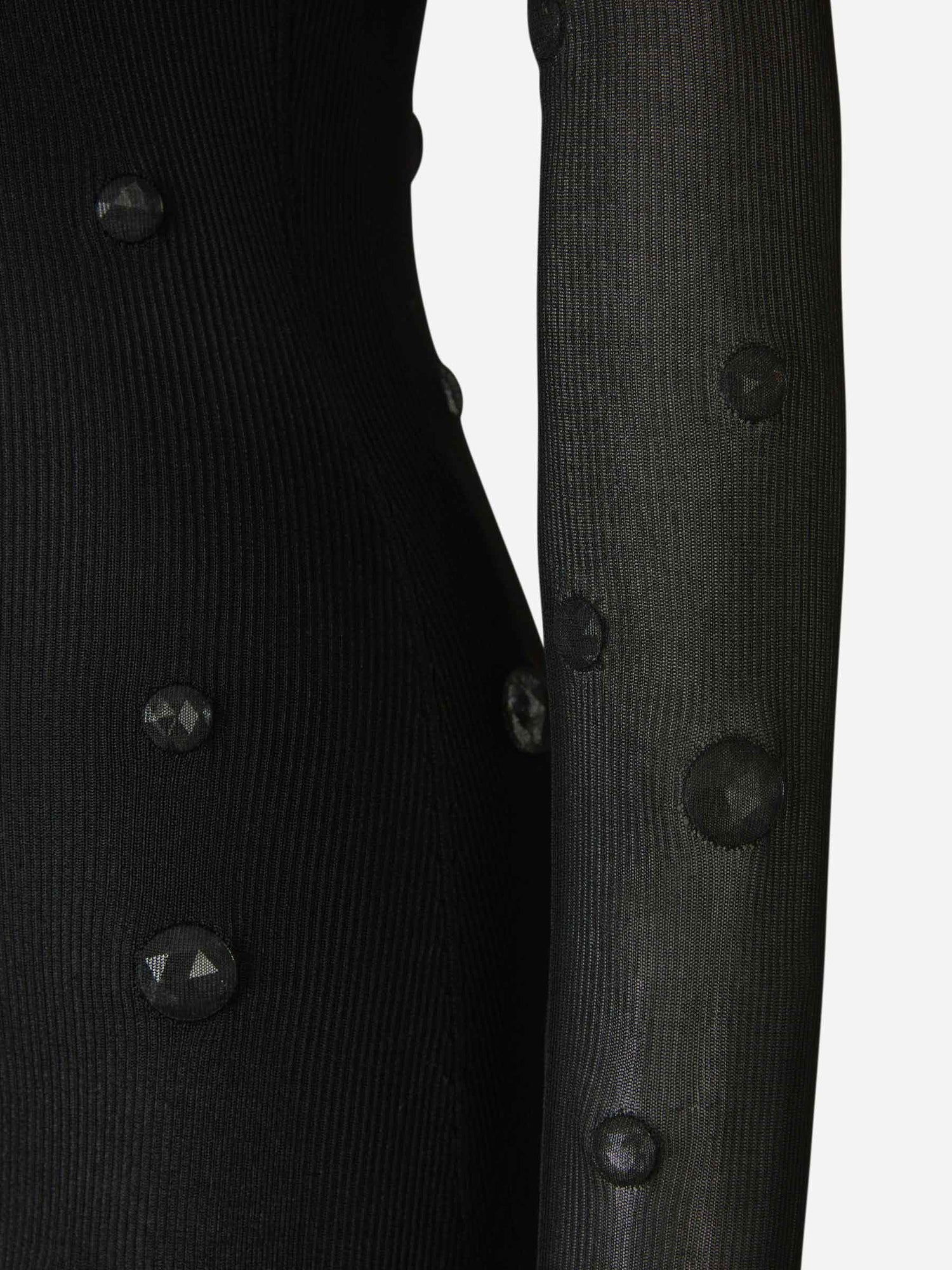 Outlet online Alexander Wang Mujer Vestido Midi Gemas Semitransparente color Negro sku 732-001376 01 - Foto 5