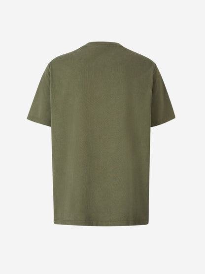 Balmain Camiseta Logo Algodón color Verde Militar sku 553-003669 00 - Foto 2