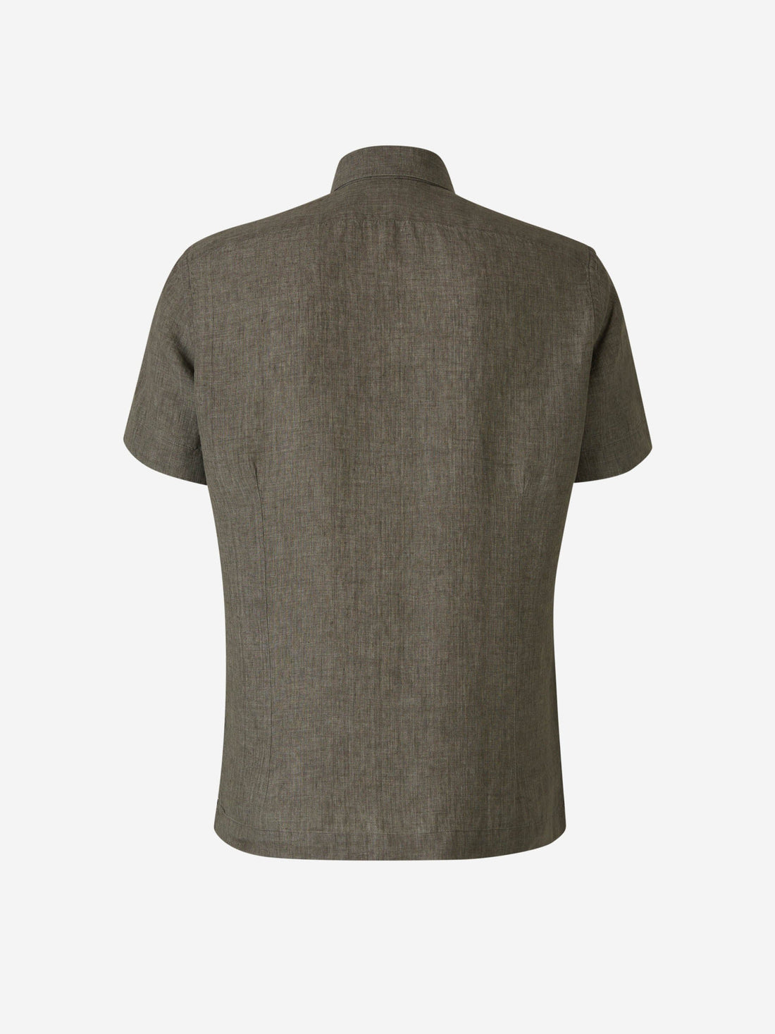 Outlet online Santa Eulalia Hombre Camisa Manga Corta Lino color Verde Militar sku 532-000569 02 - Foto 2